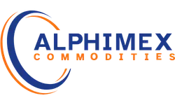 Official Logo of Alphimex Commodities - a fruit import and distribution business from Senegal